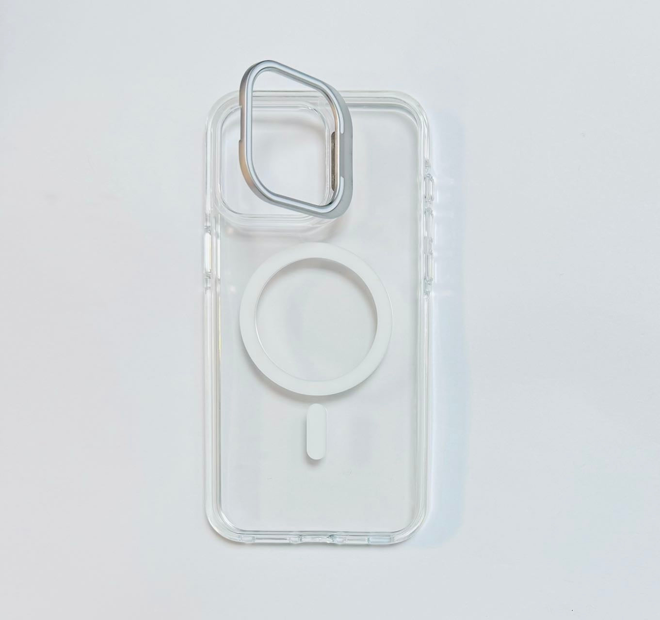 iPhone 15 Pro Max 6.7 Classic Hybrid Magsafe Case with Stash Stand