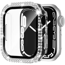 Watch 41mm Tempered Glass with Diamond Bezel Case