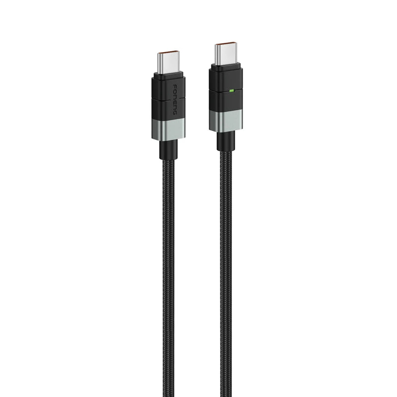 FONENG XS03 Type-C to Type-C 240W Metal Head Braided Cable 2M