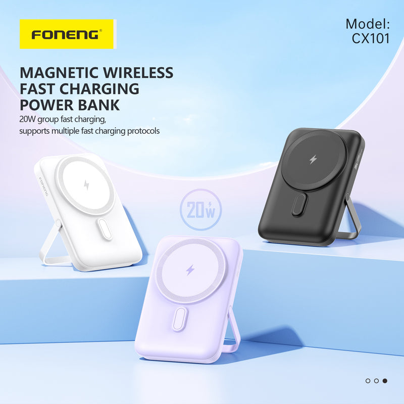 FONENG CX101 Magnetic Wireless Power Bank 10000mAh