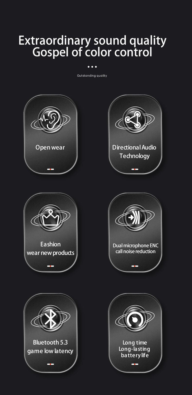 DMOOSTER D39 Joint Name OWS & ANC TWS Wireless Earphones