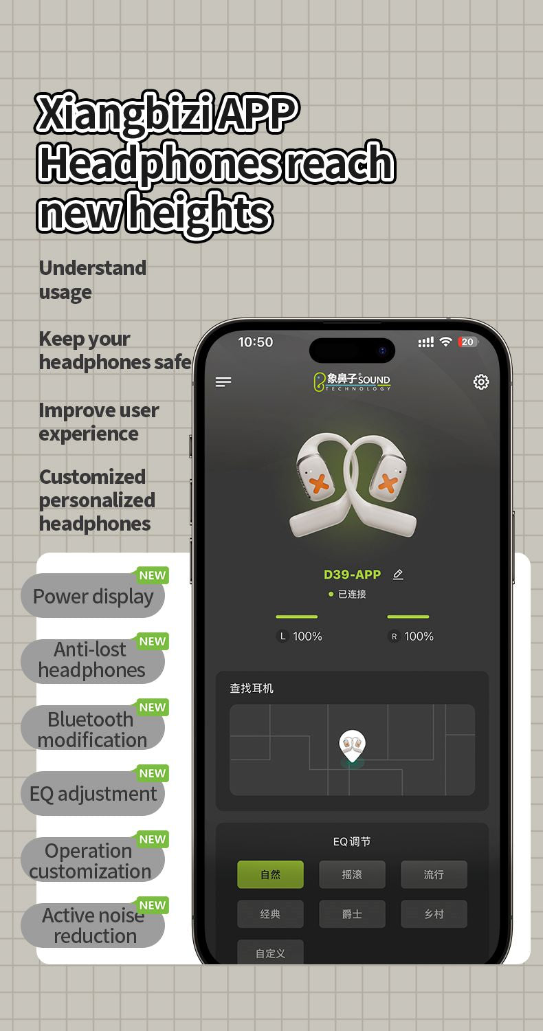 DMOOSTER D39 Joint Name OWS & ANC TWS Wireless Earphones