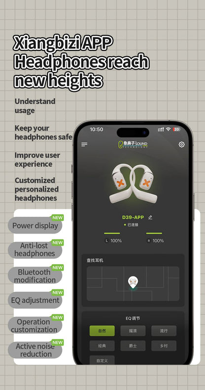 DMOOSTER D39 Joint Name OWS & ANC TWS Wireless Earphones
