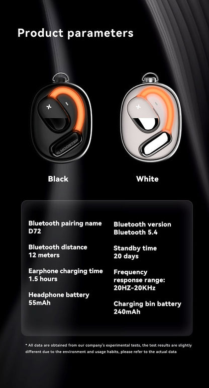 DMOOSTER D72 ANC & Noise Reduction Bluetooth Earphone with Nightlight