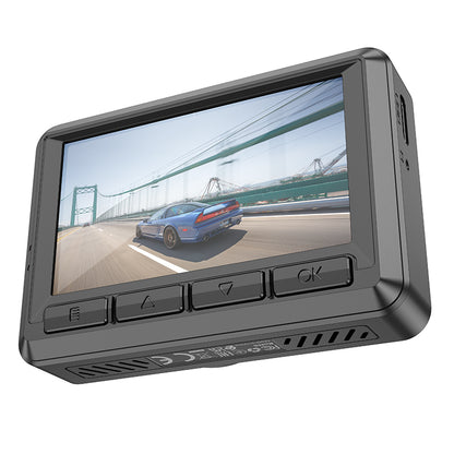HOCO DV3 Driving Recorder 1080P@30fps with Display (Dual Channel)