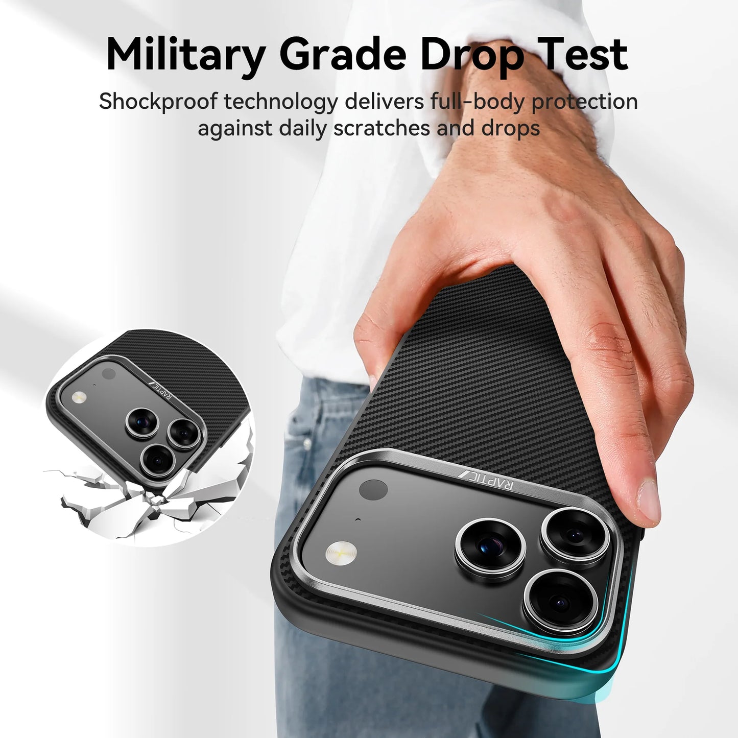 iPhone 17 Pro Max 6.9 RAPTIC Aramid Fiber Dual Magsafe 600D Series