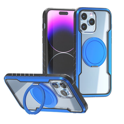 iPhone 16 Pro 6.3 Defense Magsafe with 360 Rotation Ring Holder Case