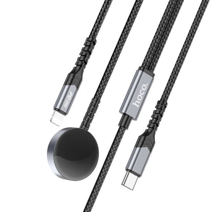HOCO CW54 2 in 1 USB-C to Lightning & iWatch Charging Cable