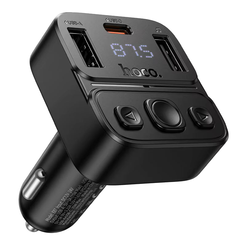 HOCO E87 Delta 35W (1A1C) Car BT FM Transmitter