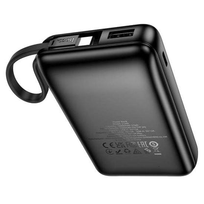 HOCO J134A Strong Power Bank with Built-in Type-C Cable 10000mAh