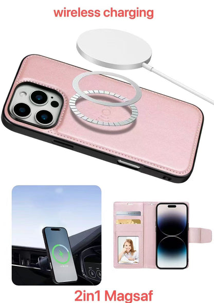 iPhone 16 Pro Max 6.9 Hanman Miro 3 Magsafe Series Detachable Wallet