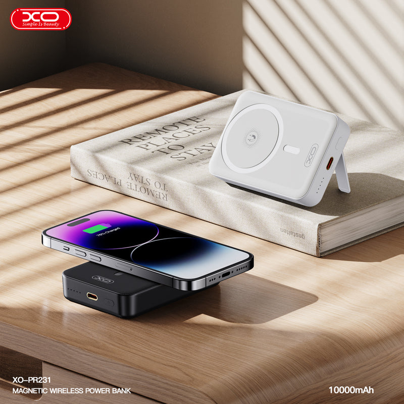 XO PR231 Magnetic 15W Wireless Charging + PD20W Power Bank 10000mAh