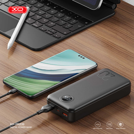 XO PR239 Digital Display 22.5W Power Bank 20000mAh