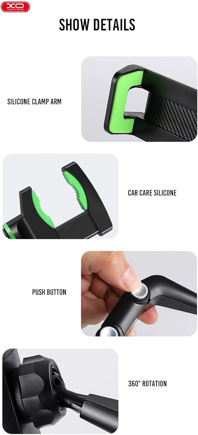 XO C107 Car Rearview Mirror Multifunctional Rotatable Car Holder