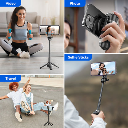 XO SS22 4 in 1 Magnetic Multi-Function Mini Bluetooth Selfie Stick