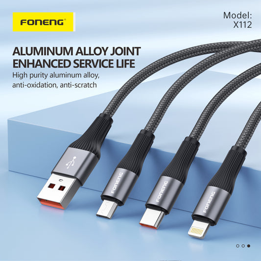 FONENG X112 Metal Head Braided
