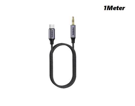 FONENG BM31 Metal Type-C to 3.5mm Audio Cable 1M