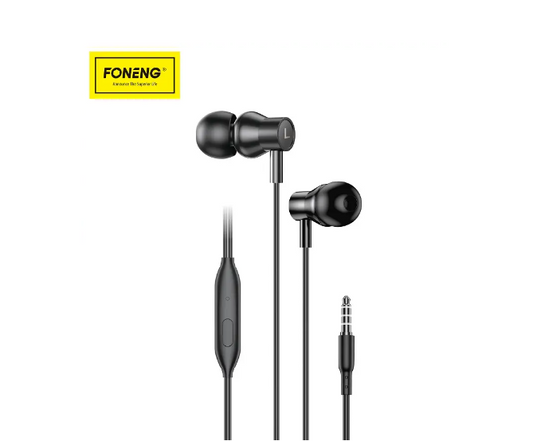 FONENG EP500 3.5mm Plug Heavy Bass Wire Control Earphones 1.2M