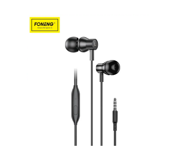FONENG EP500 3.5mm Plug Heavy Bass Wire Control Earphones 1.2M