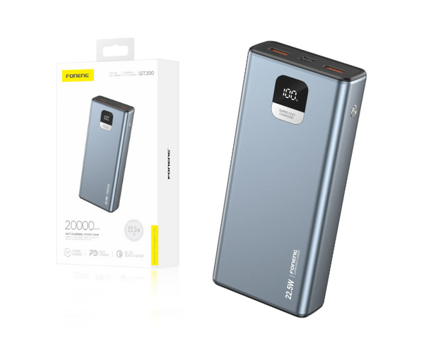 FONENG GT200 Power Bank 22.5W & 3 Outputs 20000mAh