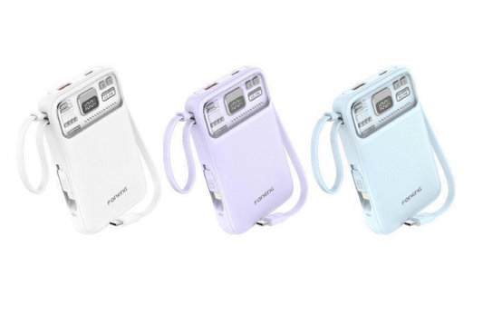 FONENG PX112 Magnetic Wireless Power Bank 22.5W with 2 Built-in Cables