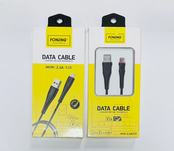 FONENG X15 Braid Series Micro 2.4A USB Cable 1.2M