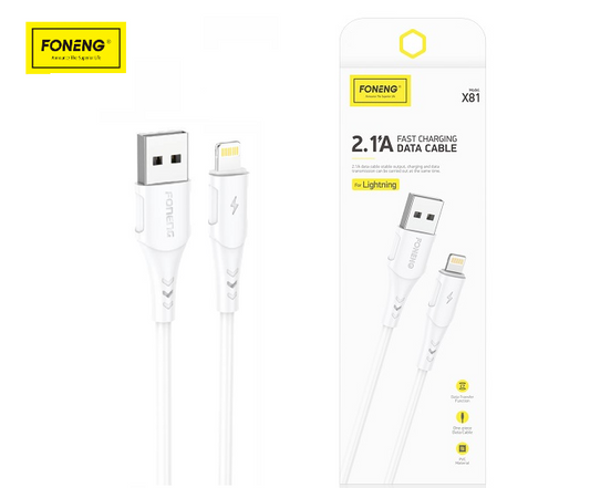 FONENG X81 Lightning 2.1A USB Cable 1M