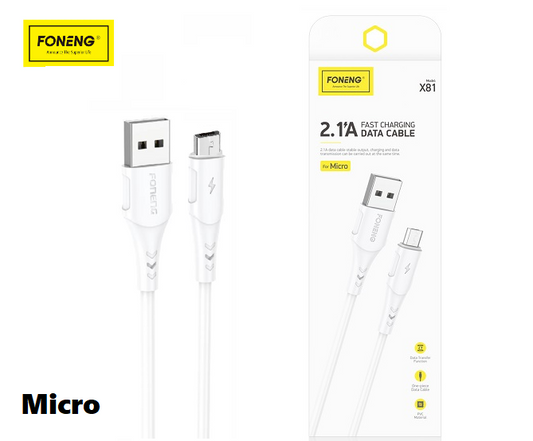 FONENG X81 Micro 2.1A USB Cable 1M