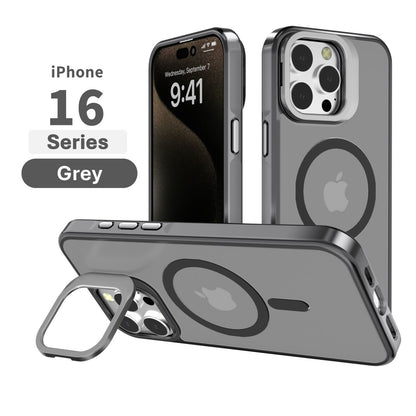 iPhone 16 6.1 Frosted Matte Magsafe Case with Stash Stand