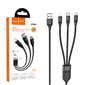 HOCO U104 Ultra 3 in 1 6A USB Cable 1.2M