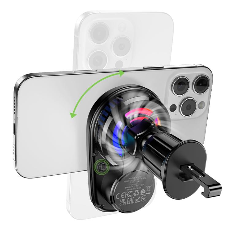 HOCO HW36 Magnetic Wireless Charging Air Vent Car Holder