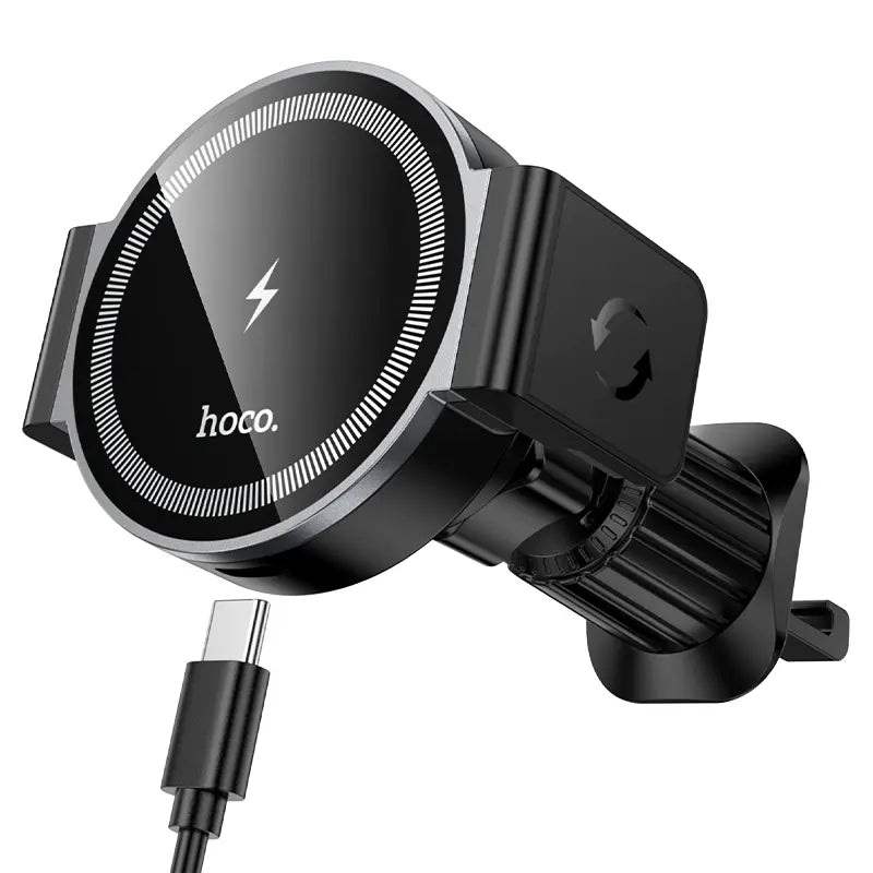 HOCO HW35 Power Electric Magnetic Wireless Charging Air Vent Car Holder