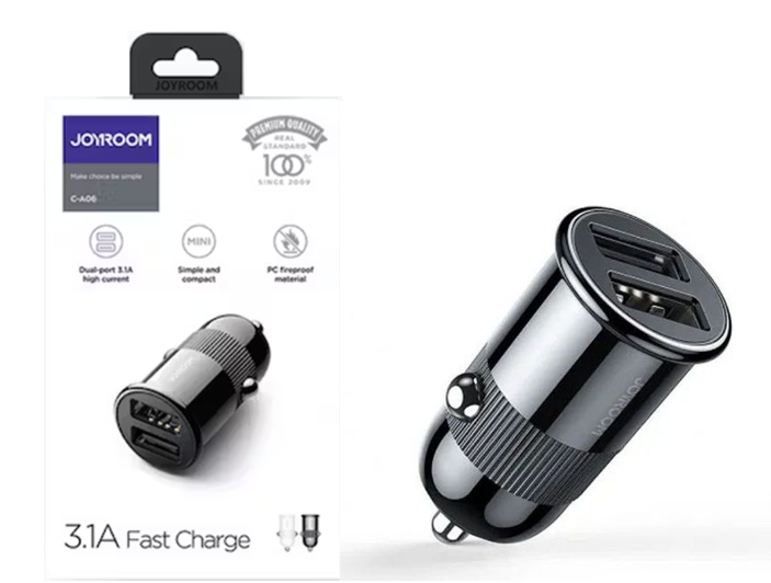 Joyroom C-A06 2USB-A Ports Car Charger 3.1A