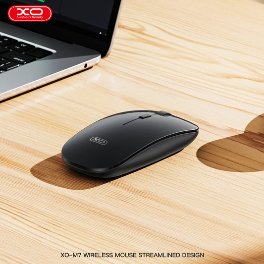 XO M7 Stylish Glossy Cordless Mouse (use AAA batteries)