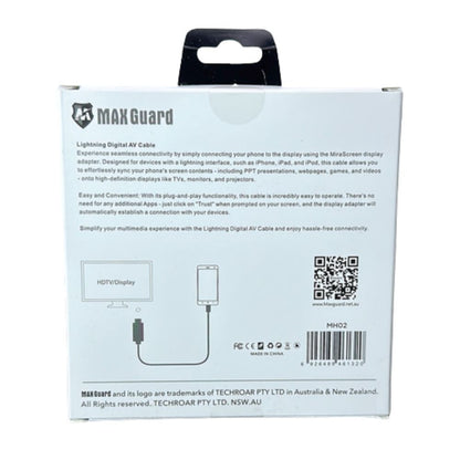 MAXGUARD MH02 1080 Full HD Lightning to HDMI Adapter Cable
