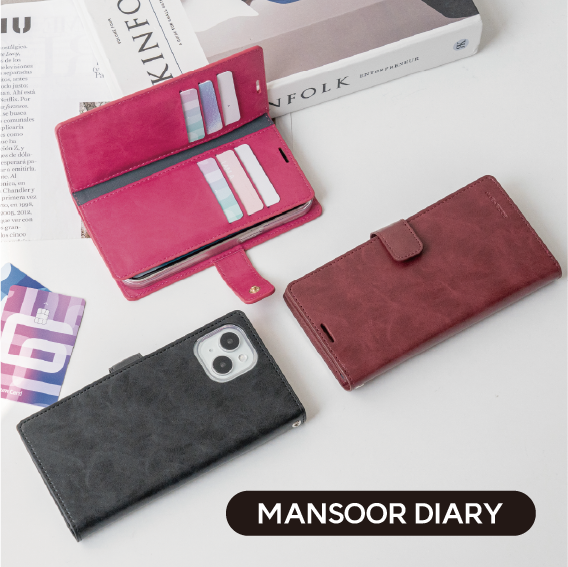 Samsung S936 Galaxy S25 Plus Mercury Mansoor Diary Magsafe Series Wallet - Black