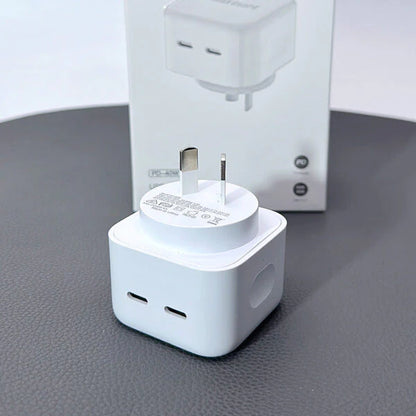 MaxGuard PD-40W Dual Port USB-C to USB-C Power Adapter