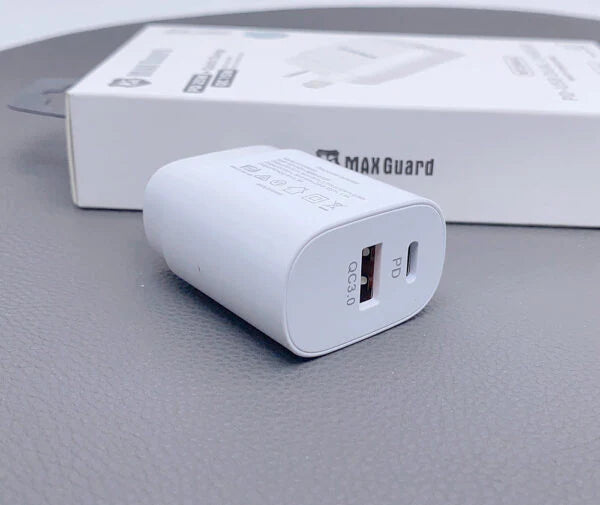 MaxGuard WT25WAC USB-A & USB-C 25W PD Power Adapter