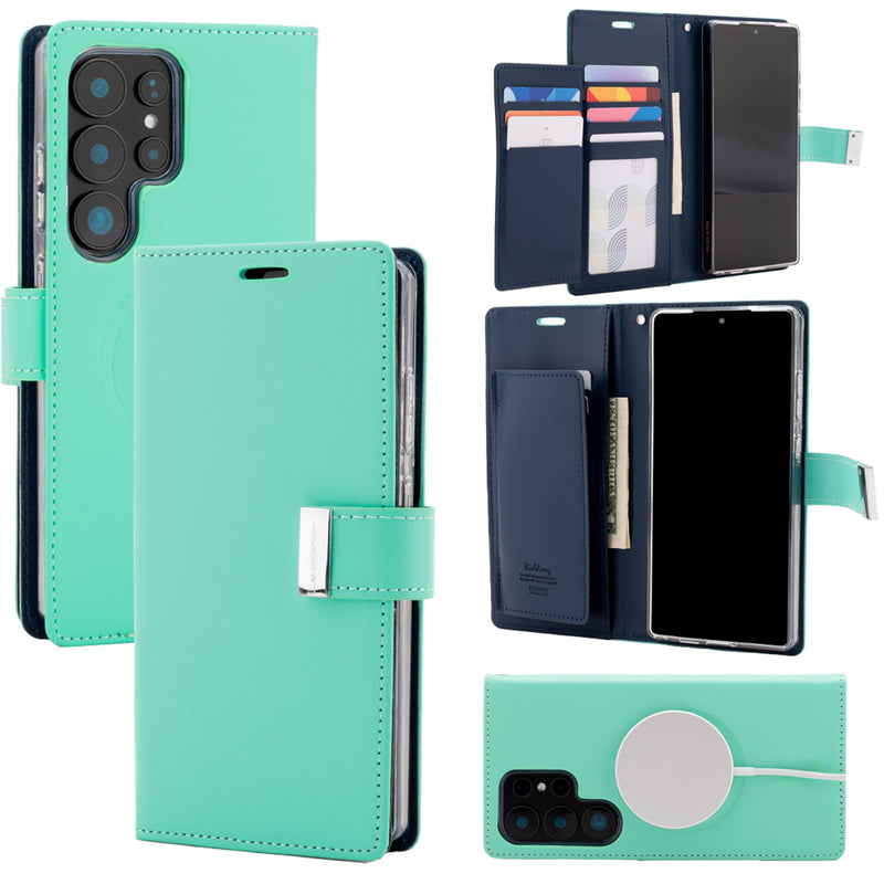 Samsung S938 Galaxy S25 Ultra Mercury Rich Diary Magsafe Series Wallet