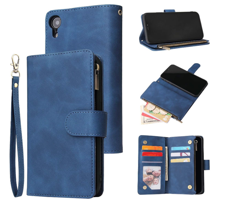 [PRE-O] SAM A736 Galaxy A73 5G Prismatic Multiple Cards with Zip Wallet Case