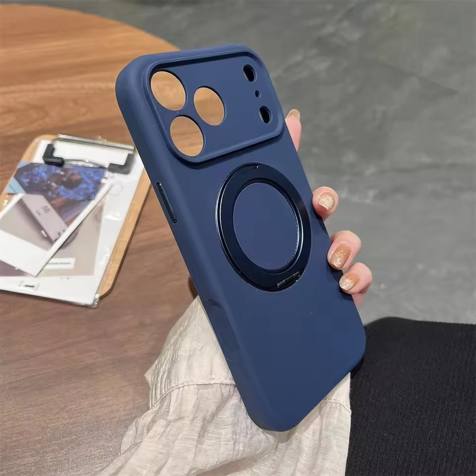 iPhone 17 Pro 6.3 Liquid Silicone Camera Bracket with Magnetic Case