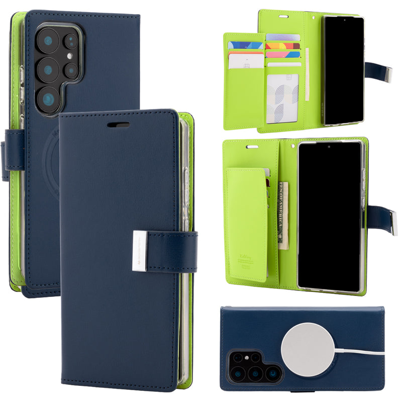 Samsung S938 Galaxy S25 Ultra Mercury Rich Diary Magsafe Series Wallet