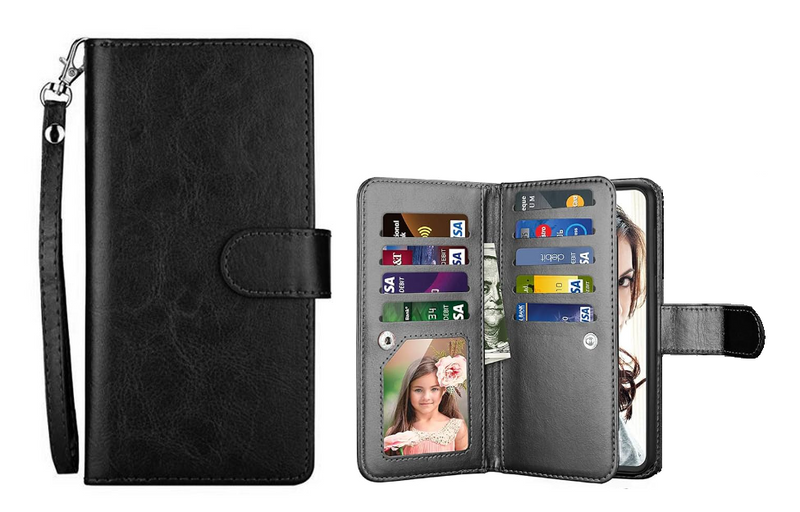 [PRE-O] iPhone 5/5S/SE PU Leather Wallet with 9 Card Slots