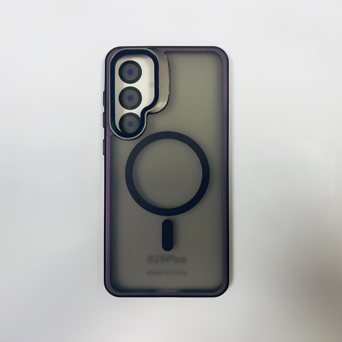 Samsung S936 Galaxy S25 Plus Classic Matte Magsafe Case with Camera Stash Stand