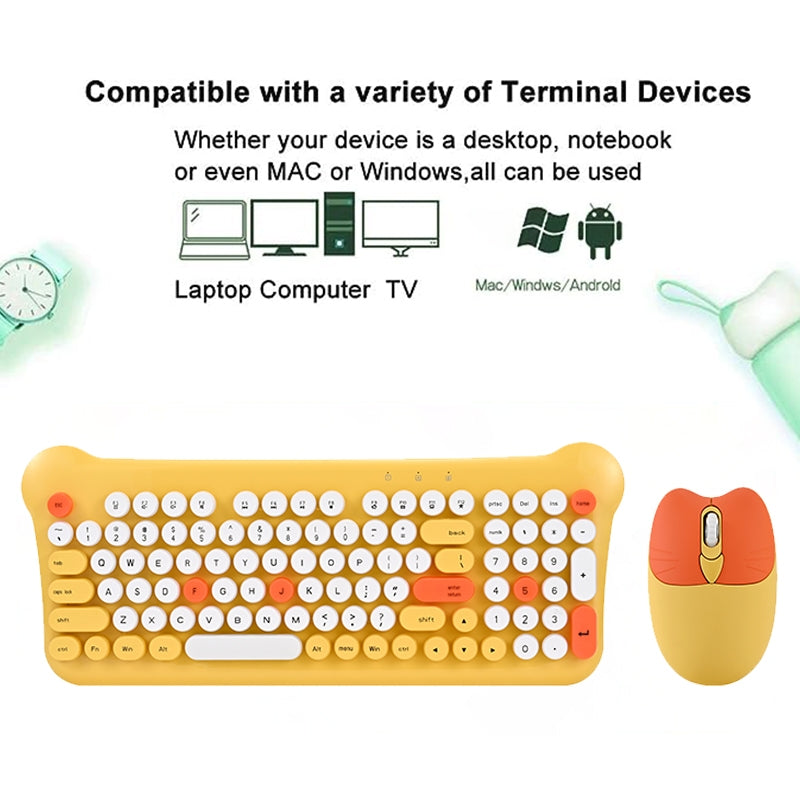 QW05 Multicolor Wireless Keyboard