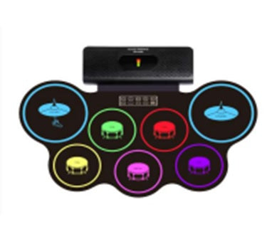 Double Horn Hand-Rolled Drum Set with Bluetooth Speaker