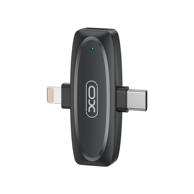XO MKF10 Type-C+Lightning 2 in 1 Low Latency Wireless Microphone