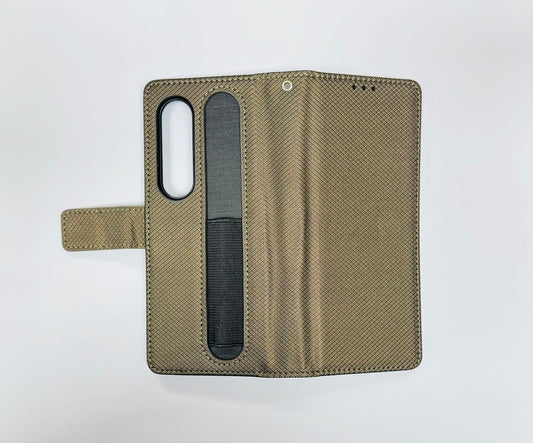 SAM F9360 Galaxy Z Fold4 5G Diamond Texture PU Leather Case with Pen Holder