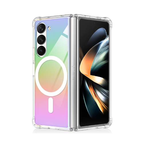 SAM F741 Galaxy Z Flip6 5G Iridescent Magnetic Clear Case