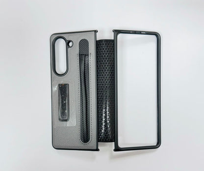 SAM Galaxy Z Fold5 5G Lychee Texture Full Protection with Pen Holder